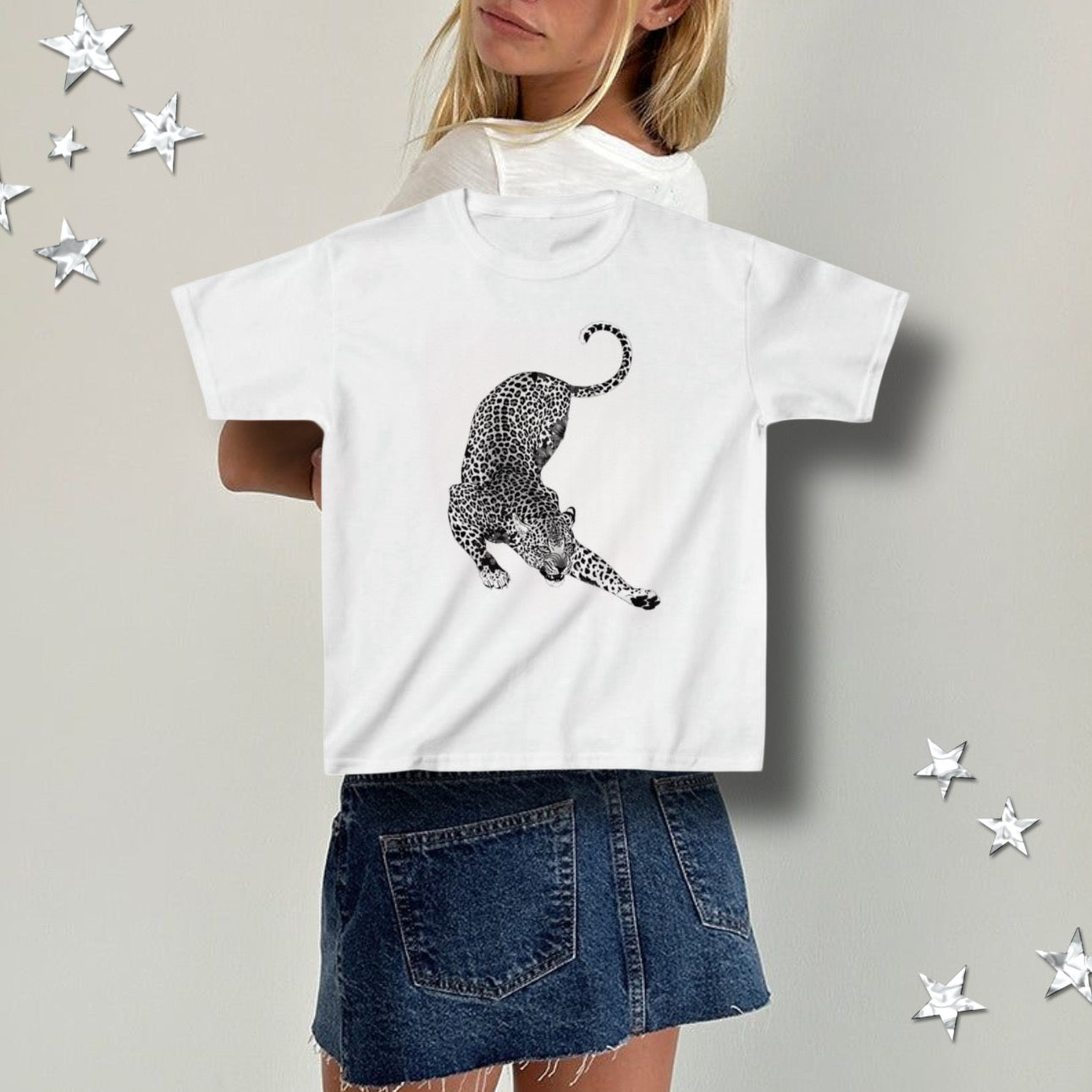 Leopard baby tee