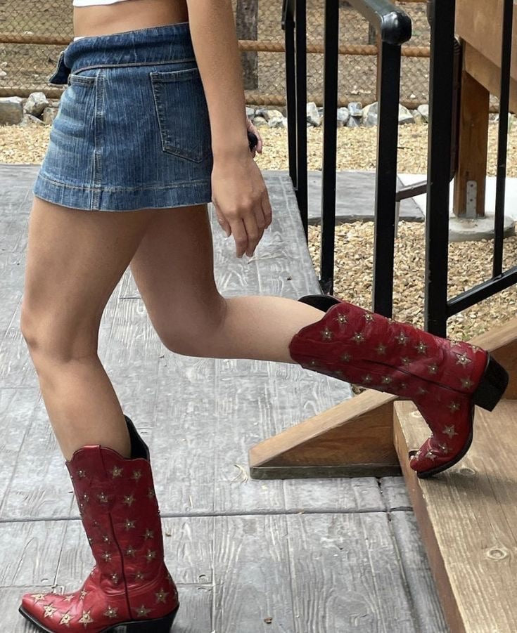 red star cowgirl boots